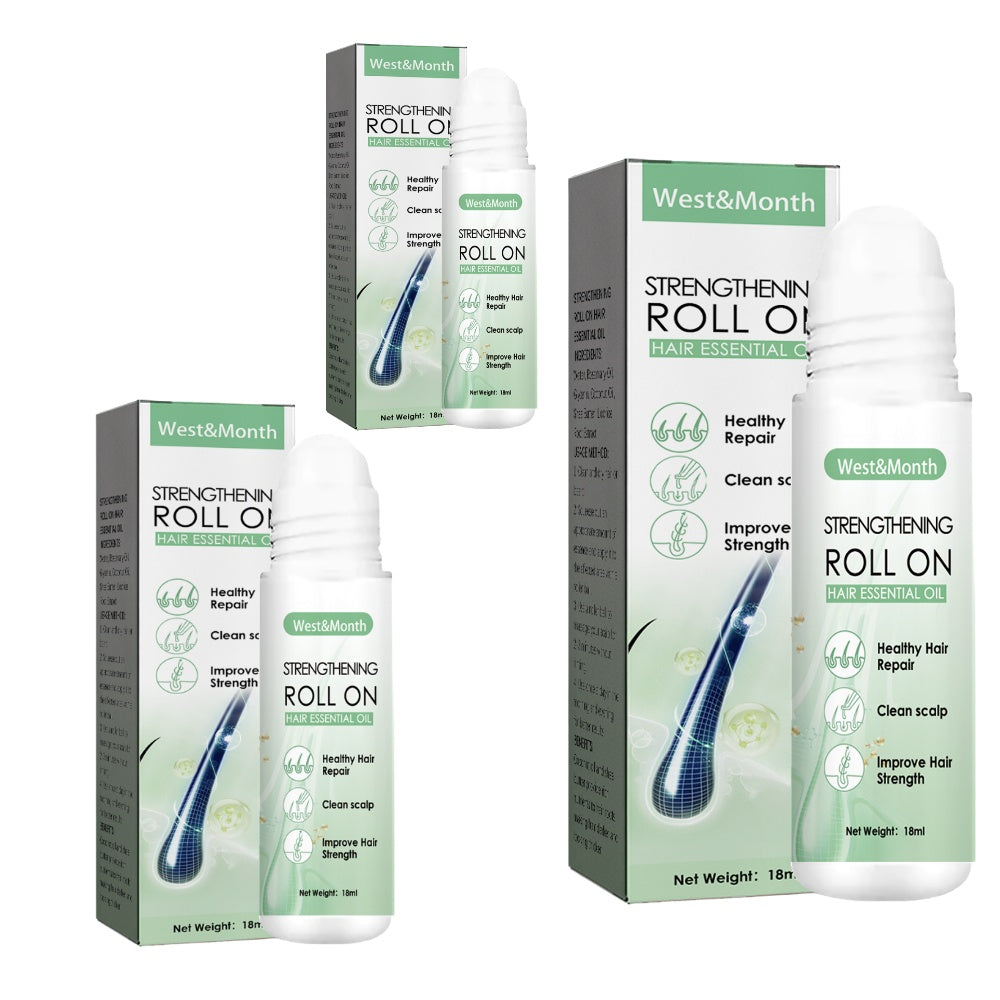 West&Month Hair Roller Balls Scalp Massage Moisturizing Hair Roots Thickening