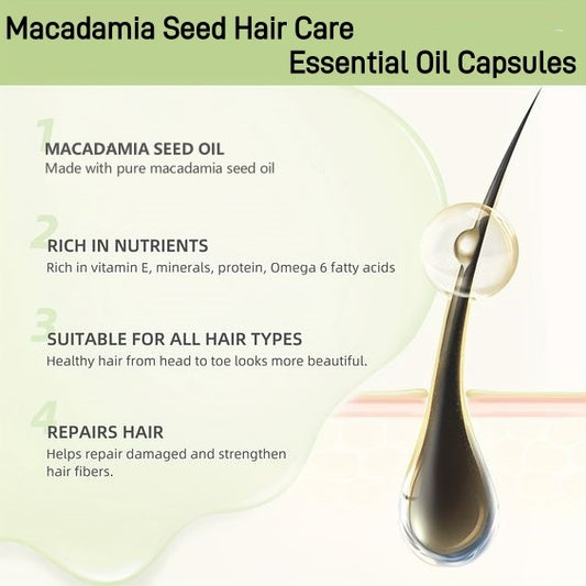 ELMOOSA Shine & Soft Hair Care Caviar Oil Capsules,Hair Vitamins