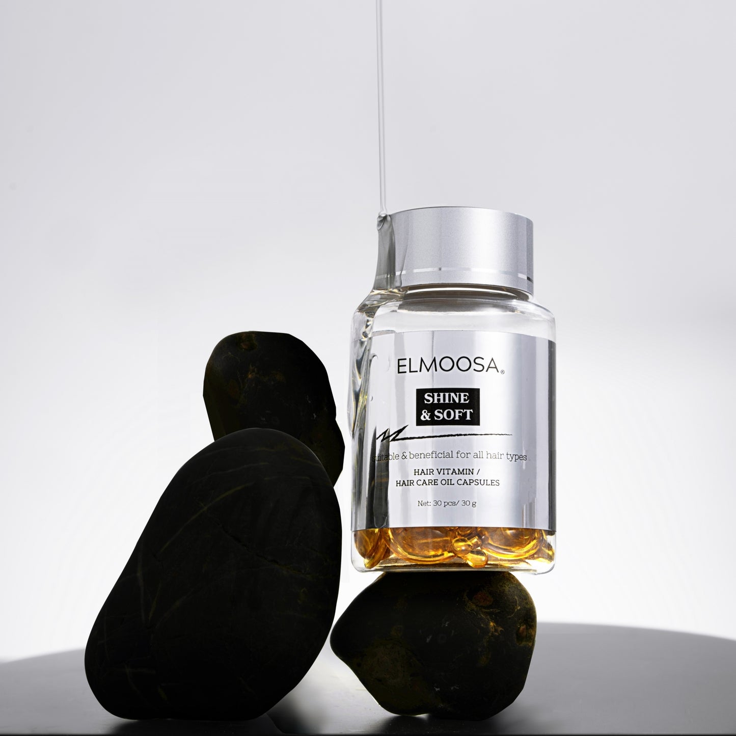 ELMOOSA Shine & Soft Hair Care Caviar Oil Capsules,Hair Vitamins