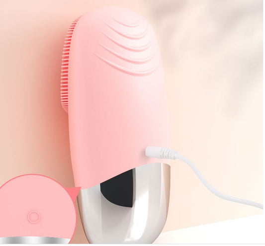 Mini Silicone Electric Face Cleansing Brush Electric Facial Cleanser Facial Cleansing Brush Skin Massager