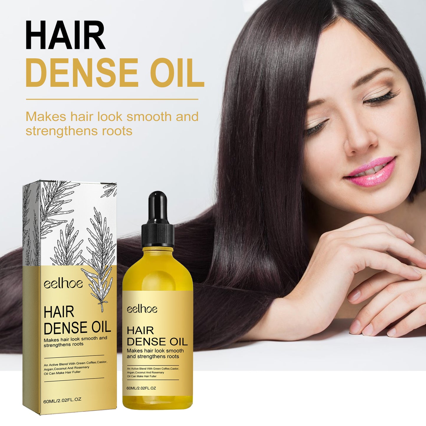 EELHOE Rosemary Hair Treatment Oil Scalp Cleansing Conditioning Volumizing Smoothing Repair