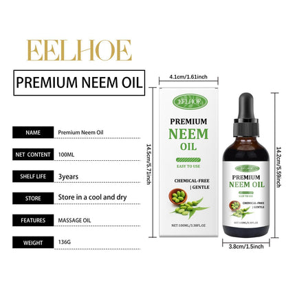 Yihe Neem Oil Care Essential Oil Nourishes Scalp Skin Neem Oil Massage Oil