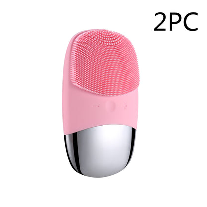 Mini Silicone Electric Face Cleansing Brush Electric Facial Cleanser Facial Cleansing Brush Skin Massager