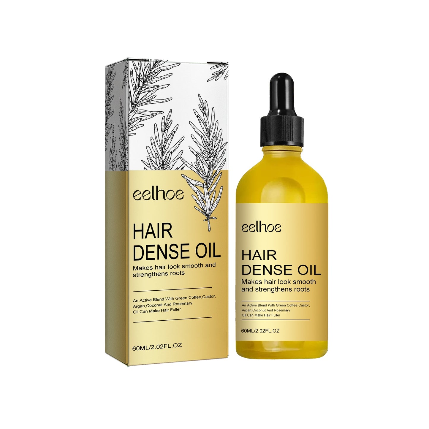 EELHOE Rosemary Hair Treatment Oil Scalp Cleansing Conditioning Volumizing Smoothing Repair