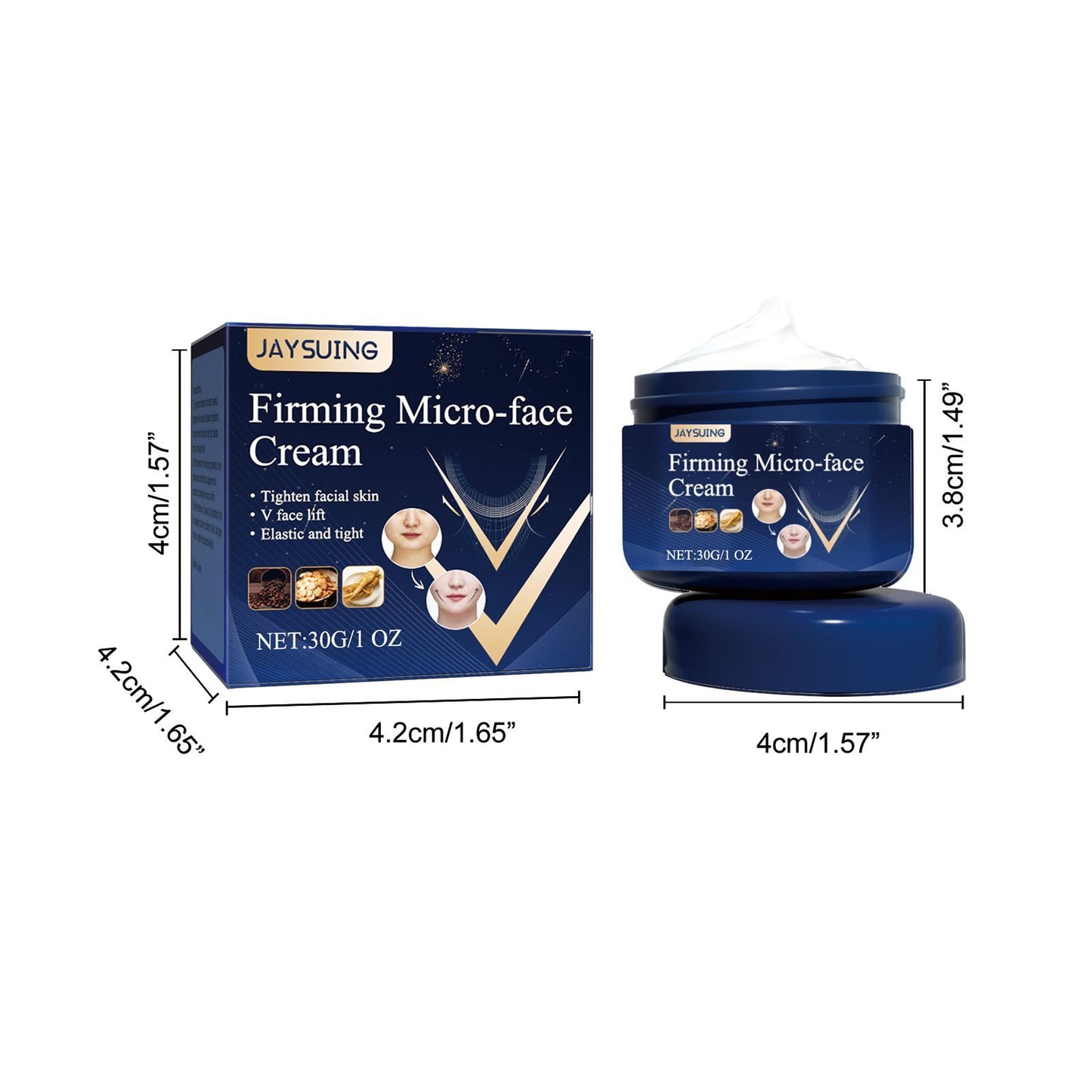 Aysuing V Face Firming Cream Tightening Contour Firming Lifting Chin Sagging Face Skin Massage Cream